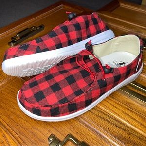 Women’s Corky’s Buffalo Plaid Shoes